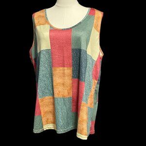 👗5/$25 - Multi Color Block Sleeveless Top